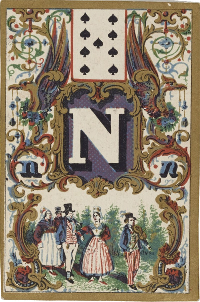 Jeu de cartes abécédaire, Paris 1840. Source gallica.bnf.fr / BnF