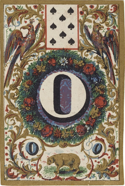 Jeu de cartes abécédaire, Paris 1840. Source gallica.bnf.fr / BnF