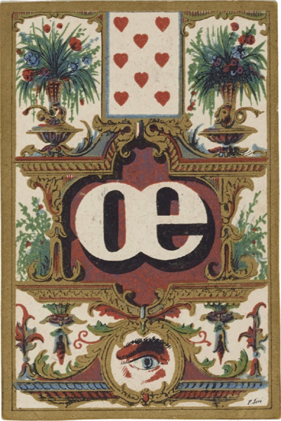 Jeu de cartes abécédaire, Paris 1840. Source gallica.bnf.fr / BnF