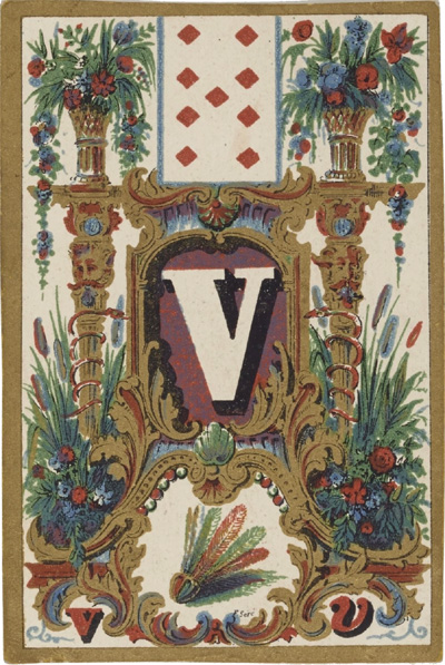 Jeu de cartes abécédaire, Paris 1840. Source gallica.bnf.fr / BnF