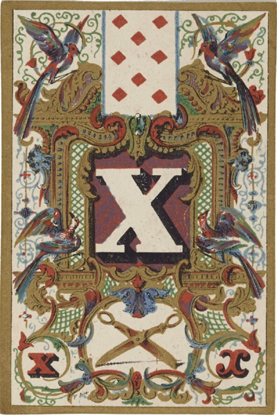 Jeu de cartes abécédaire, Paris 1840. Source gallica.bnf.fr / BnF