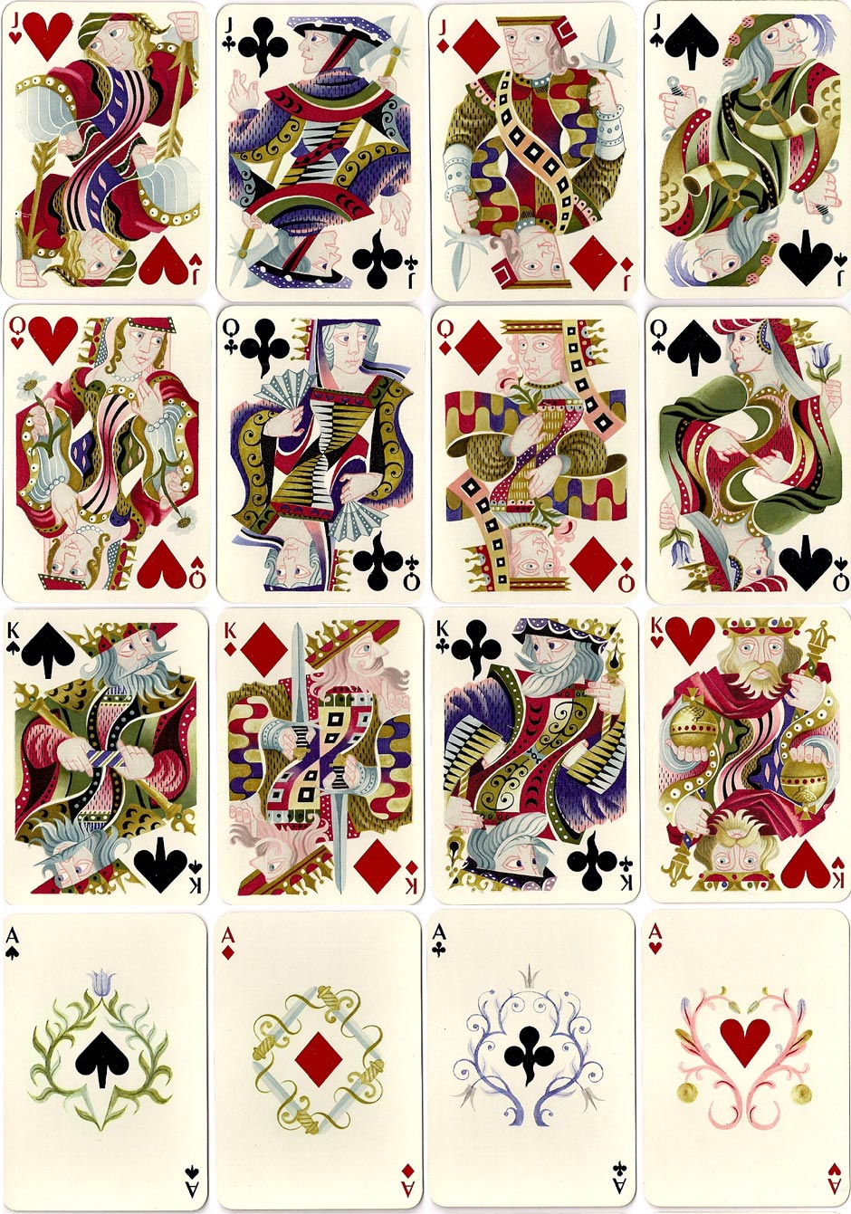 A.M. Cassandre, HERMÈS PLAYING CARDS (1948)