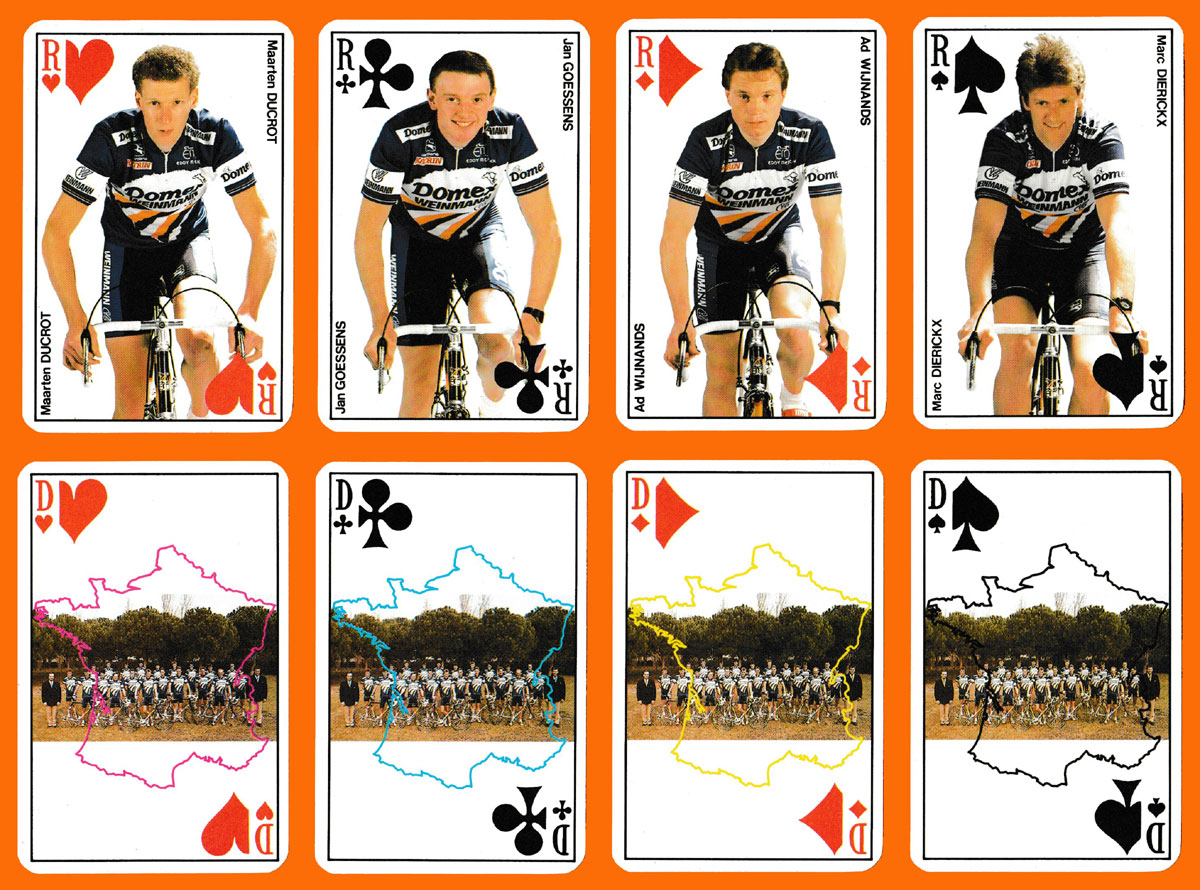 Jeu Tour de France 89 (Domex) made by France Cartes (“Ducale”), Saint-Max, France, 1989