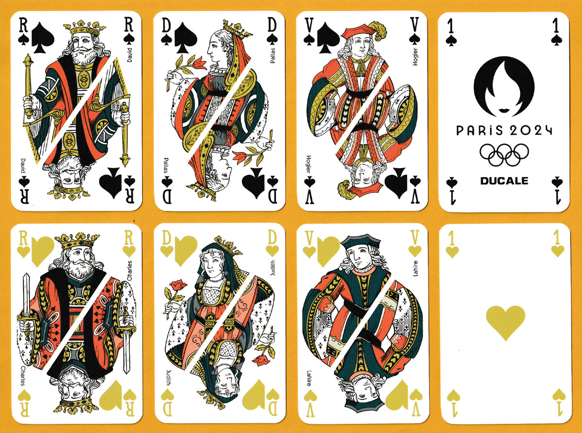 Paris 2024 Olympics playing cards published by Cartamundi under the “Ducale” label, 2024