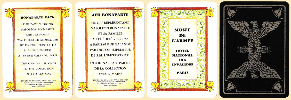 Jeu Bonaparte published by Éditions J.C. Dusserre, Paris and printed by Boéchat Frères in 1978