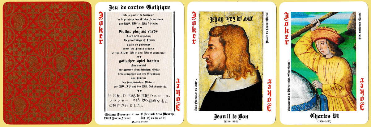 Jeu Gothique published by Editions Dusserre, Paris, France, c.1987