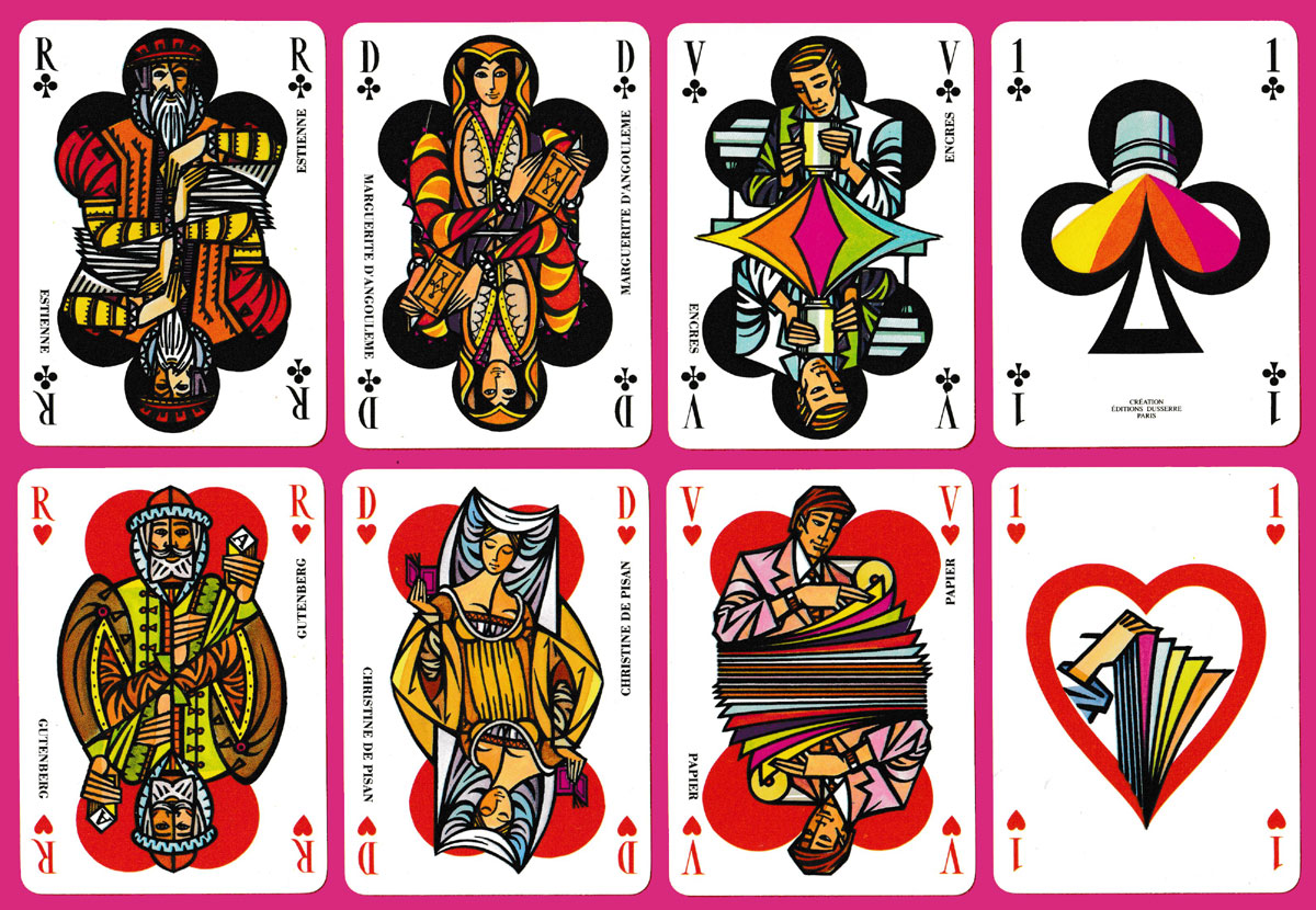 promotional deck for Lorilleux International with designs by James Hodges published by Editions Dusserre, Paris, France, 1988