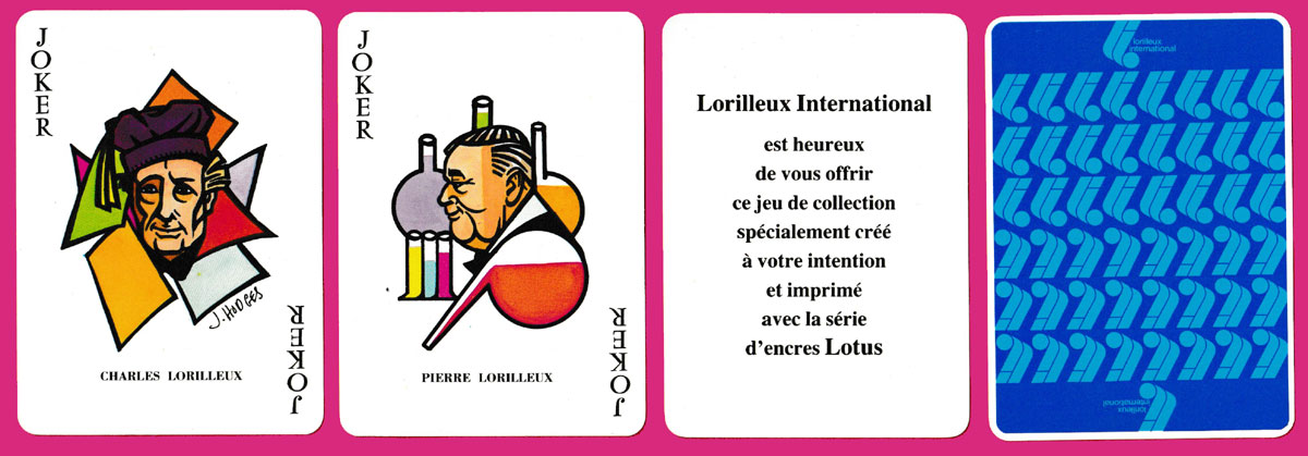 promotional deck for Lorilleux International with designs by James Hodges published by Editions Dusserre, Paris, France, 1988