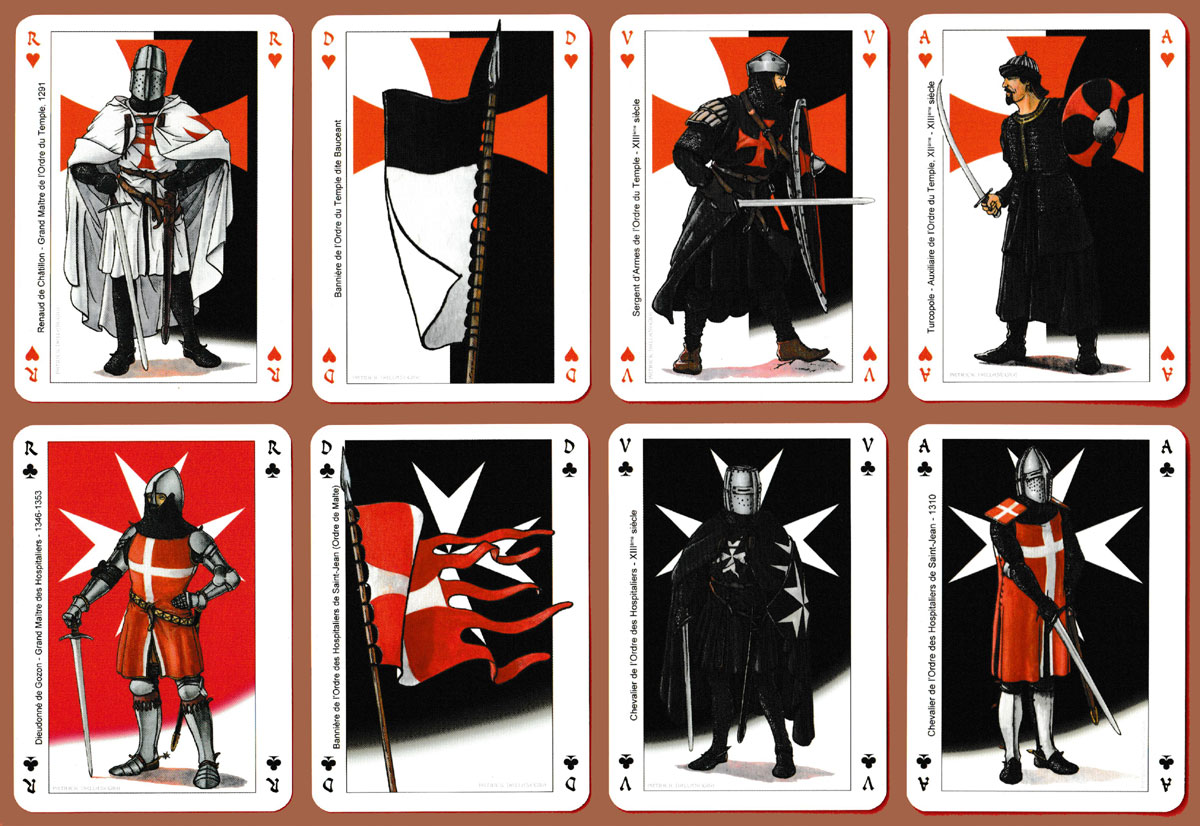 Les Ordres de Chevalerie playing cards published by Editions Dusserre, Paris, France, 2006