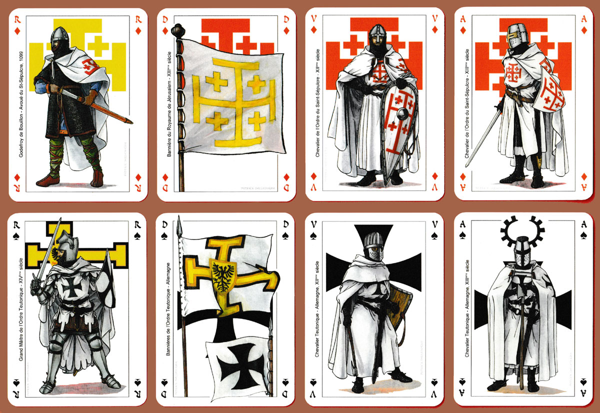 Les Ordres de Chevalerie playing cards published by Editions Dusserre, Paris, France, 2006