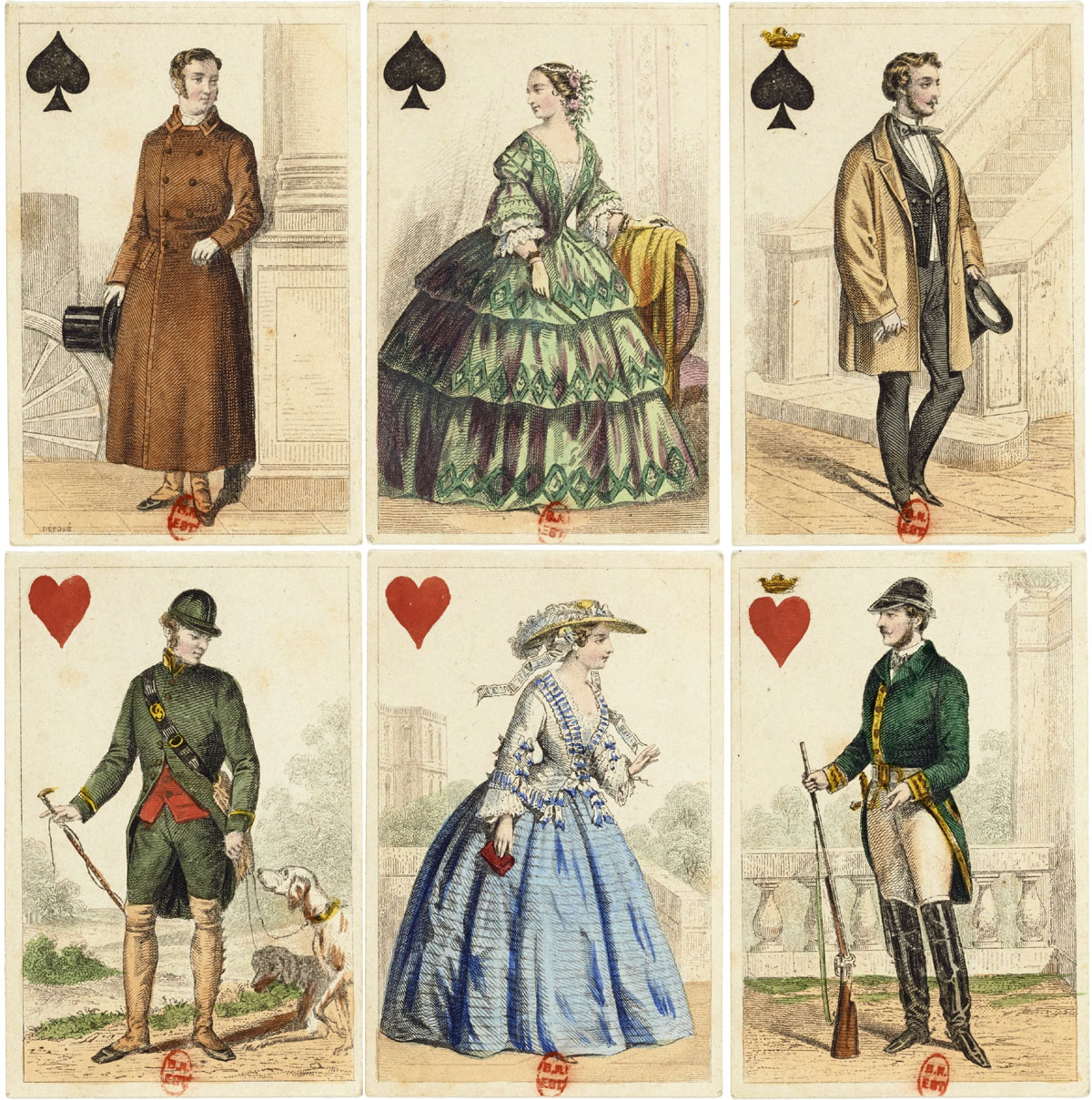 Jeu de cartes published by O. Gibert (Paris) c.1855-1865. Source gallica.bnf.fr / Bibliothèque nationale de France