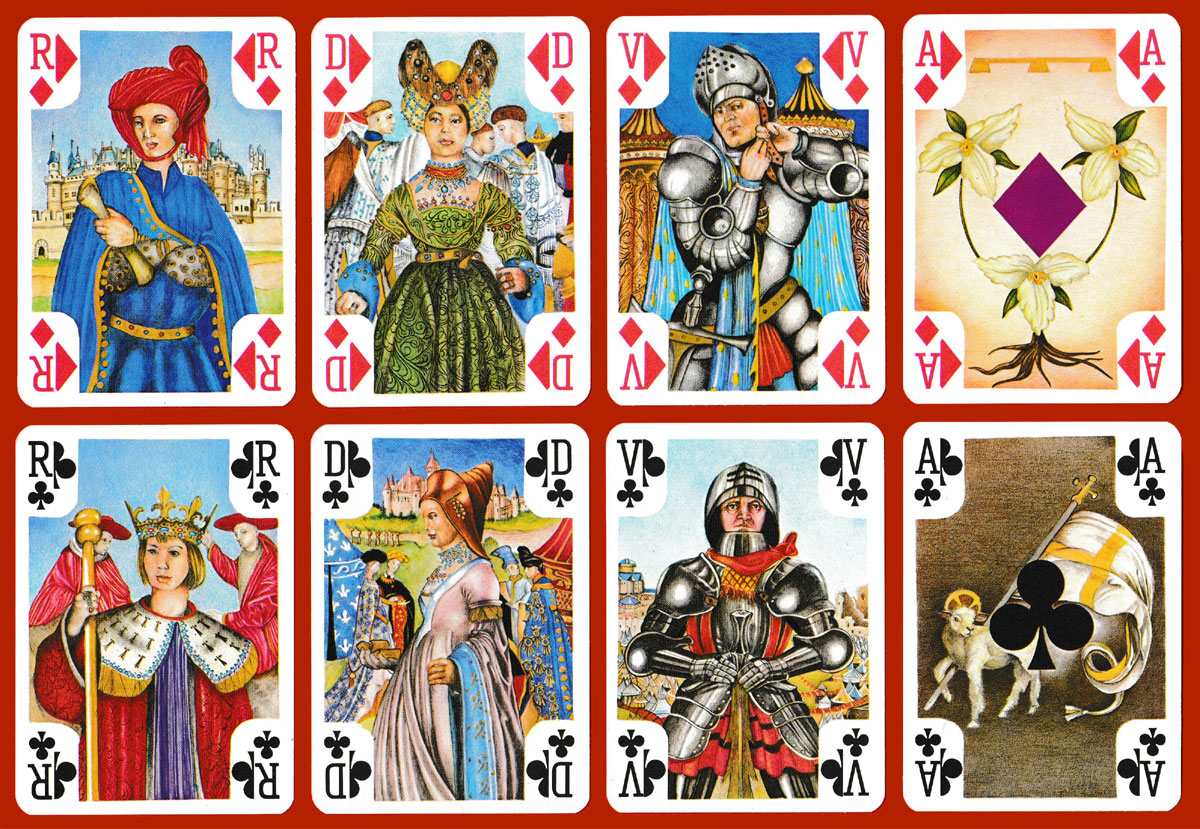 Jeanne d’Arc, “La pucelle d’Orléans” playing cards published by Editions Arts et Lettres, Nancy, France, 1976