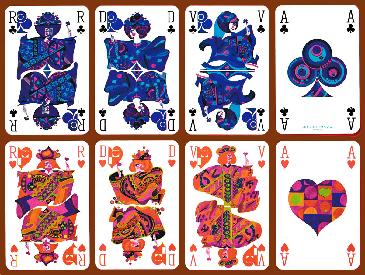 Louis De Poortere playing cards made by B.P. Grimaud, France, c1975