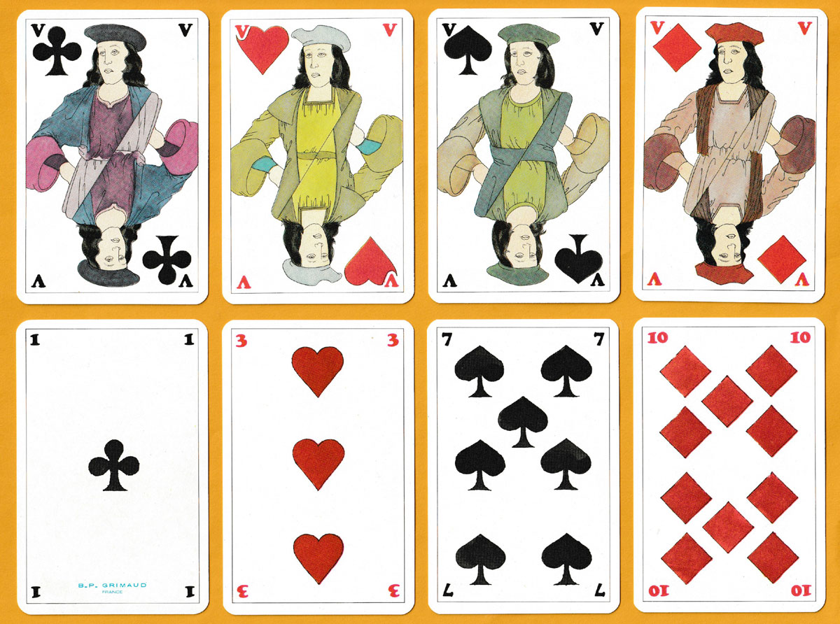 promotional playing cards made by B.P. Grimaud, France, for Smith-Corona Marchant, 1972