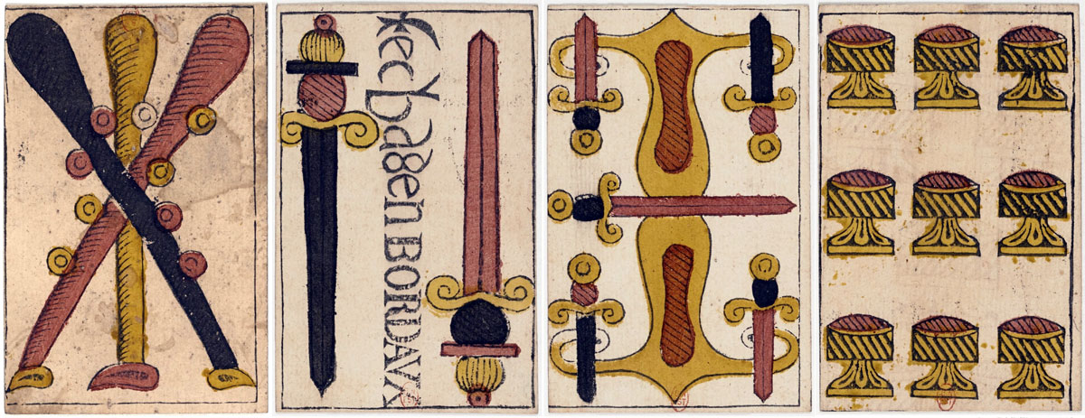 Archaic Franco-Spanish pattern by Guillaume & Jean Grossard (Bordeaux) c.1690. Source gallica.bnf.fr / BnF