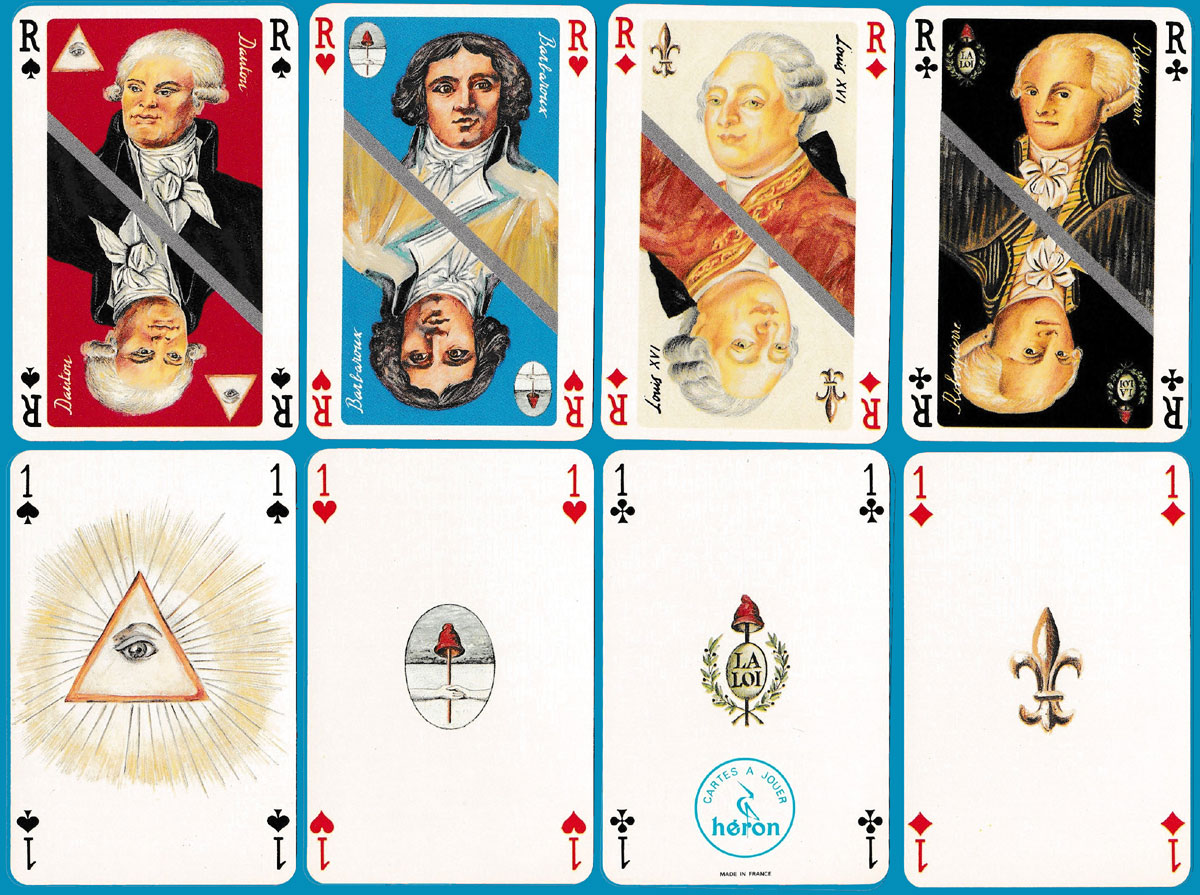 ‘Révolution 1789-1989’ playing cards produced by Héron in 1989