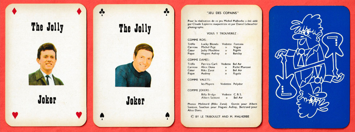 Jeu des Copains playing cards published by Le Triboulet and M. Malherbe, France, c1965