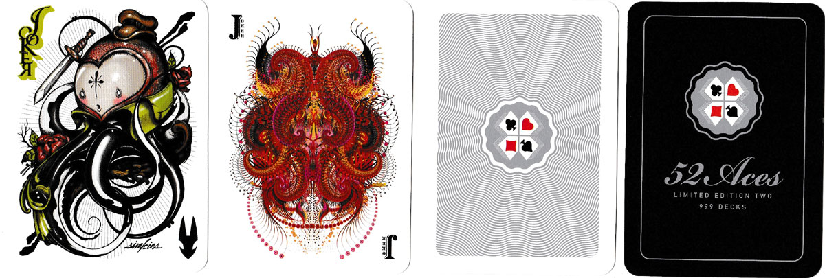 ‘Aces Playing Cards’ collaborative art deck published by Zeixs, Cologne (2nd edition), 2012