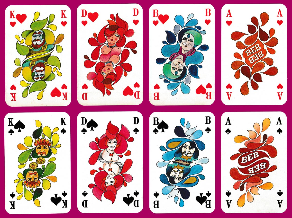 BEB advertising playing cards printed by A.S.S., Leinfelden, Germany, 1977