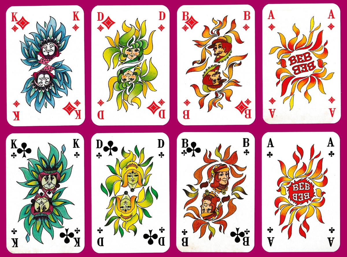 BEB advertising playing cards printed by A.S.S., Leinfelden, Germany, 1977