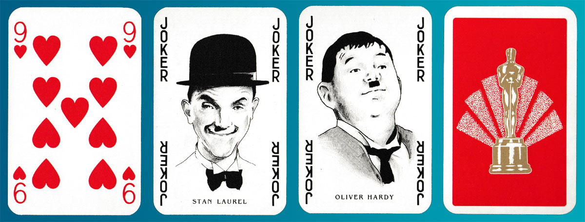 Hollywood Greats playing cards printed and made in West Germany for Waddingtons Games Ltd, 198