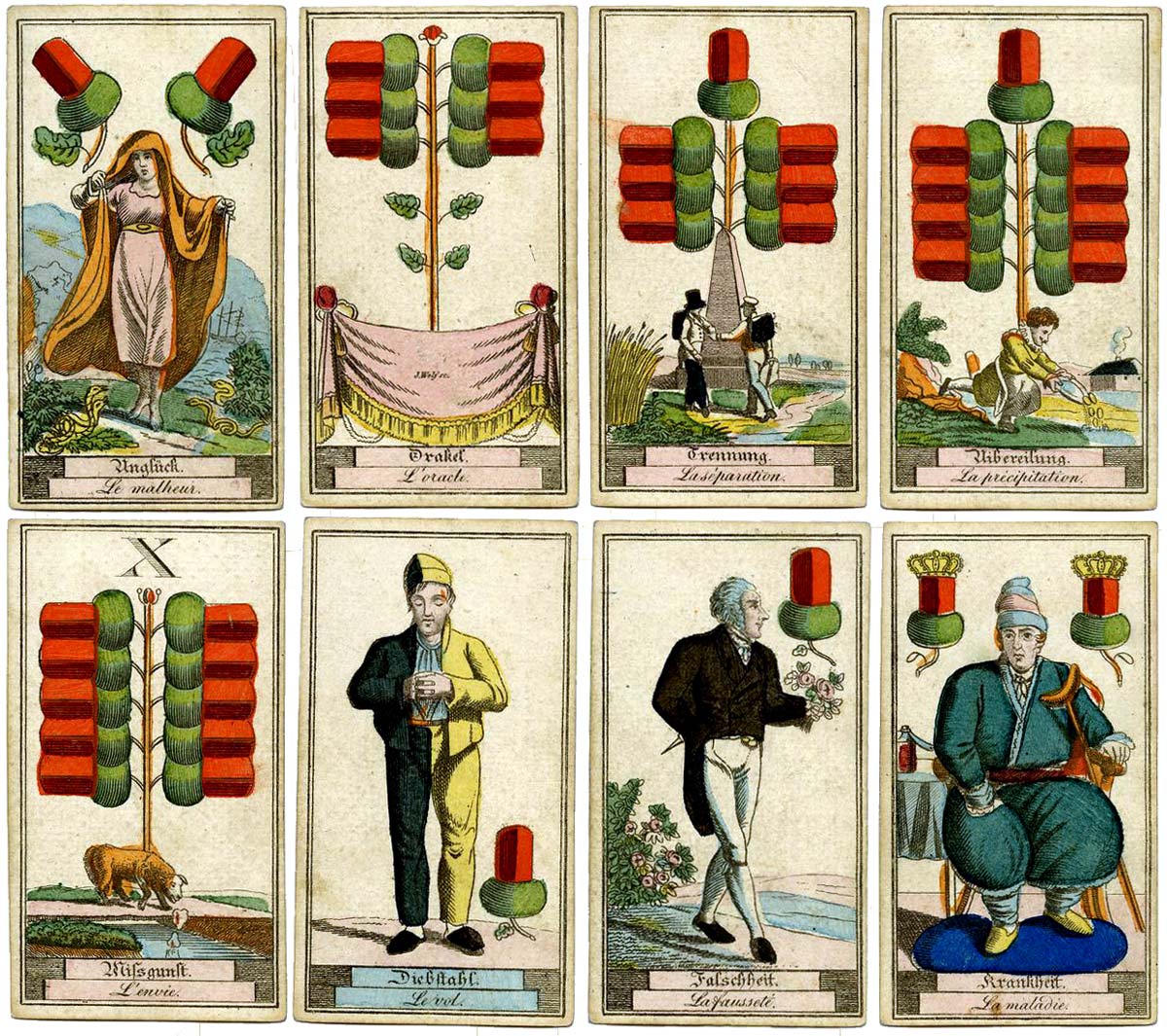 Cartomancy deck published by Johann Ernst Backofen, Nürnberg. © The Trustees of the British Museum