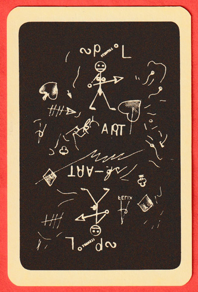 escART skat deck illustrated with etchings by Johannes Vennekamp, made by Berliner Spielkartenfabrik GmbH & Co., Darmstadt, for Galerie Steinrötter, Münster, Germany, 1978