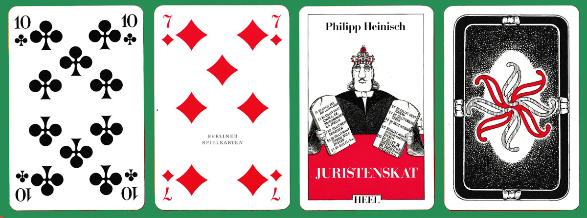 Juristenskat Mmade by Berliner Spielkarten GmbH, Darmstadt, for HEEL Verlag GmbH, Königswinter, Germany, 1989