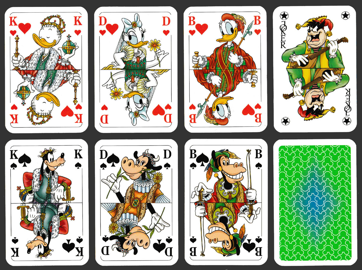 Walt Disney Cards II made by Berliner Spielkarten GmbH, Darmstadt, Germany, 1997