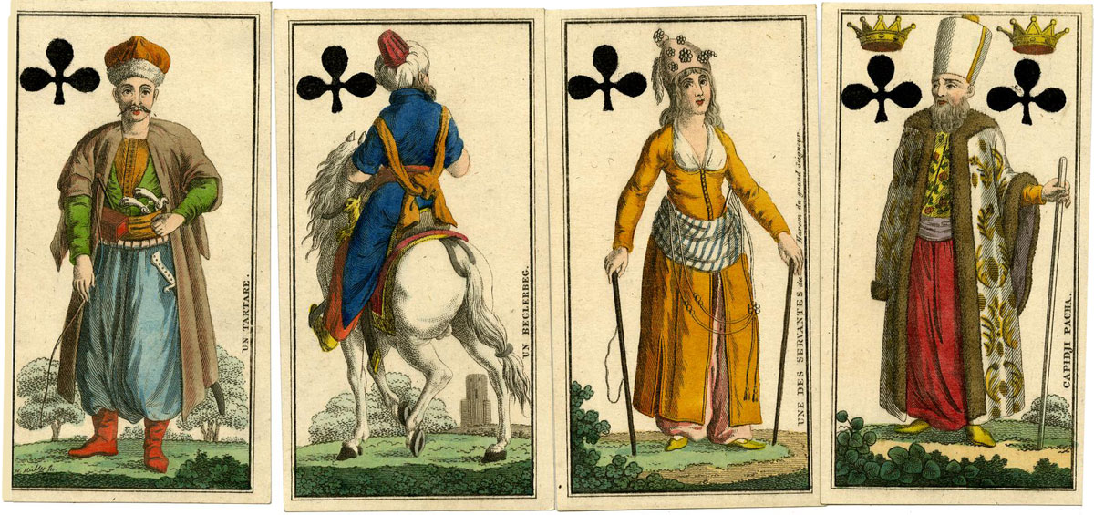 ‘Costumes of Turkey’ tarot by Industrie Comptoir, Leipzig, c.1800. © The Trustees of the British Museum