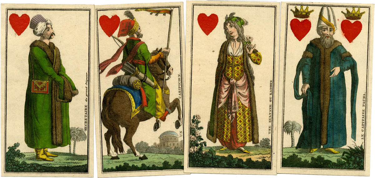 ‘Costumes of Turkey’ tarot by Industrie Comptoir, Leipzig, c.1800. © The Trustees of the British Museum