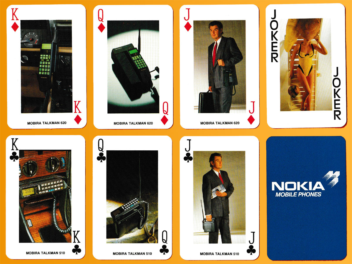 Advertising pack for Nokia made by Berliner Spielkarten, Darmstadt, Germany, 1990