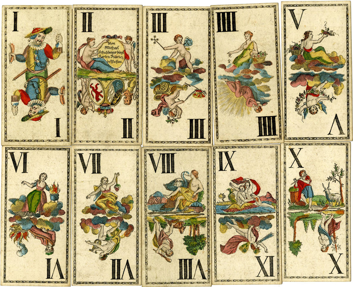 Mythological tarot by Michael Schatzberger, Passau, Bavaria, early 19th century. © The Trustees of the British Museum