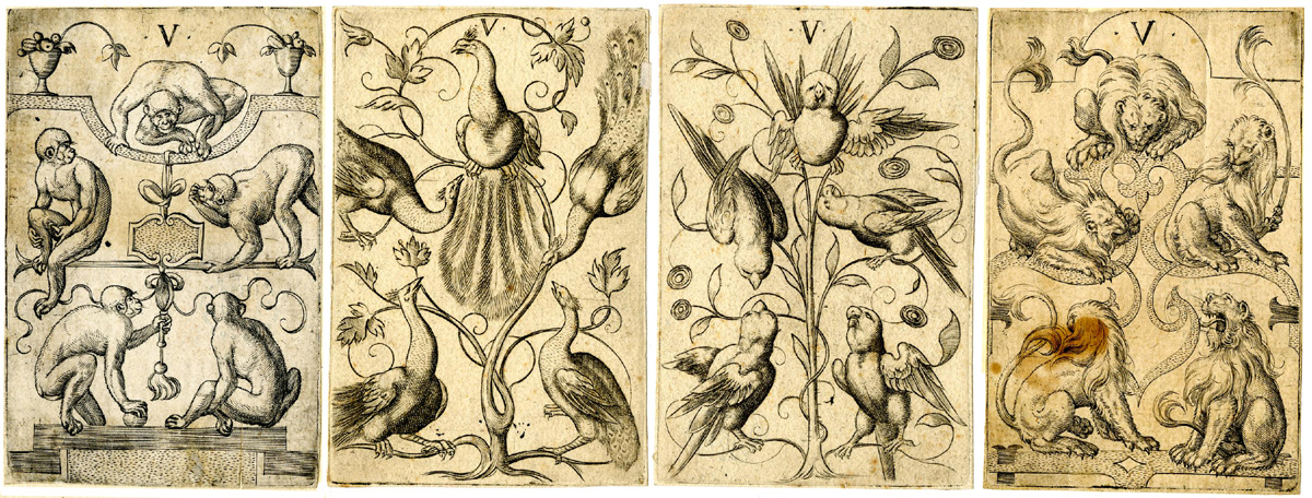 Playing-cards designed and etched by Virgil Solis, Nuremberg, c.1550. © The Trustees of the British Museum