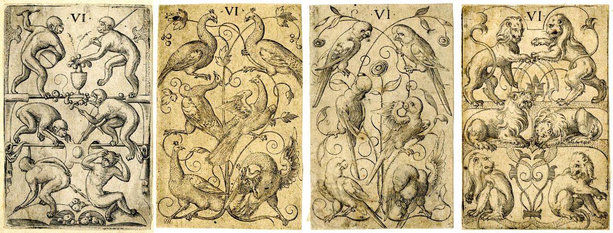 Playing-cards designed and etched by Virgil Solis, Nuremberg, c.1550. © The Trustees of the British Museum