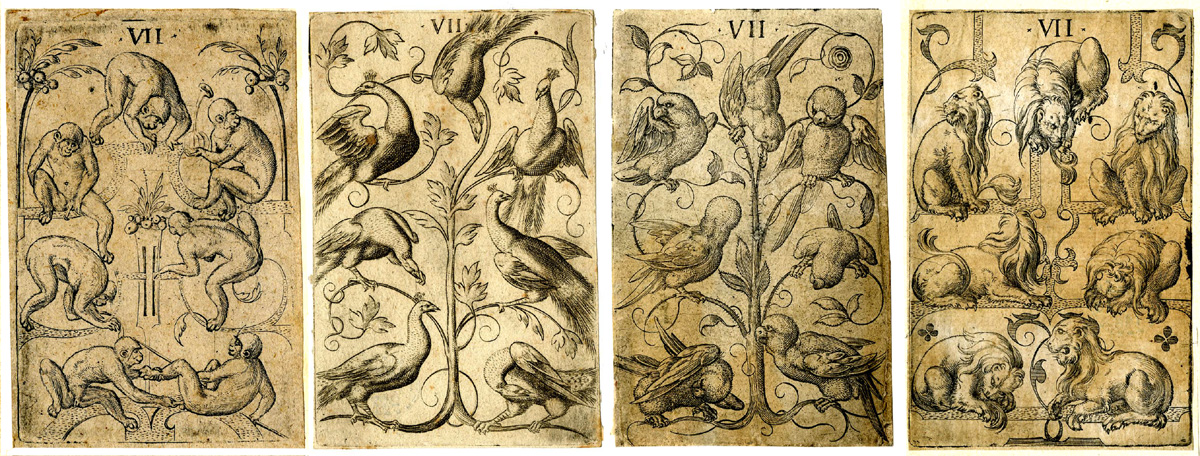 Playing-cards designed and etched by Virgil Solis, Nuremberg, c.1550. © The Trustees of the British Museum