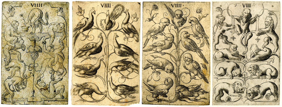 Playing-cards designed and etched by Virgil Solis, Nuremberg, c.1550. © The Trustees of the British Museum