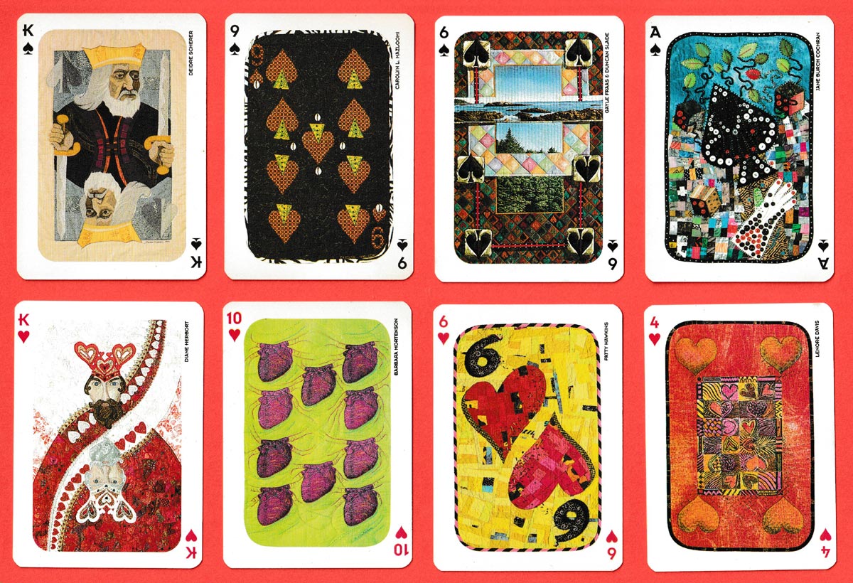 Art Quilt playing cards published by Lark Books, Asheville, NC, USA, 1995