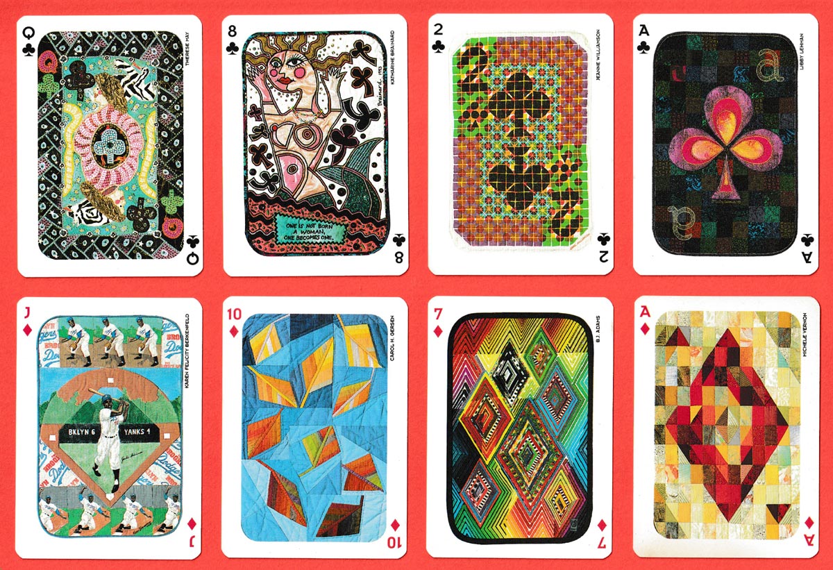 Art Quilt playing cards published by Lark Books, Asheville, NC, USA, 1995