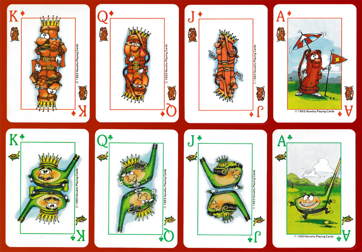 Golf Playing Cards published by Novelty Playing Cards, Syracuse, NY, USA, 1993