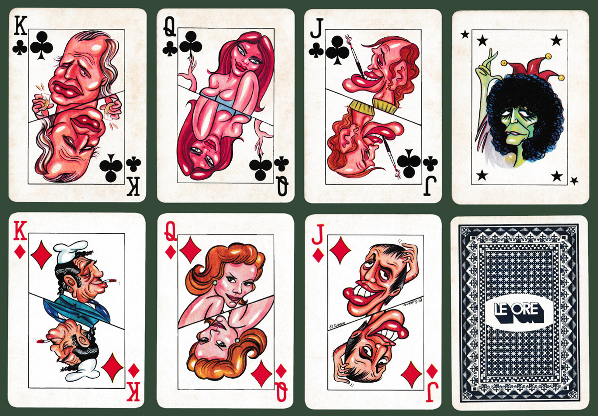 Le Ore playing cards published by Le Ore, Milan, Italy, c1980