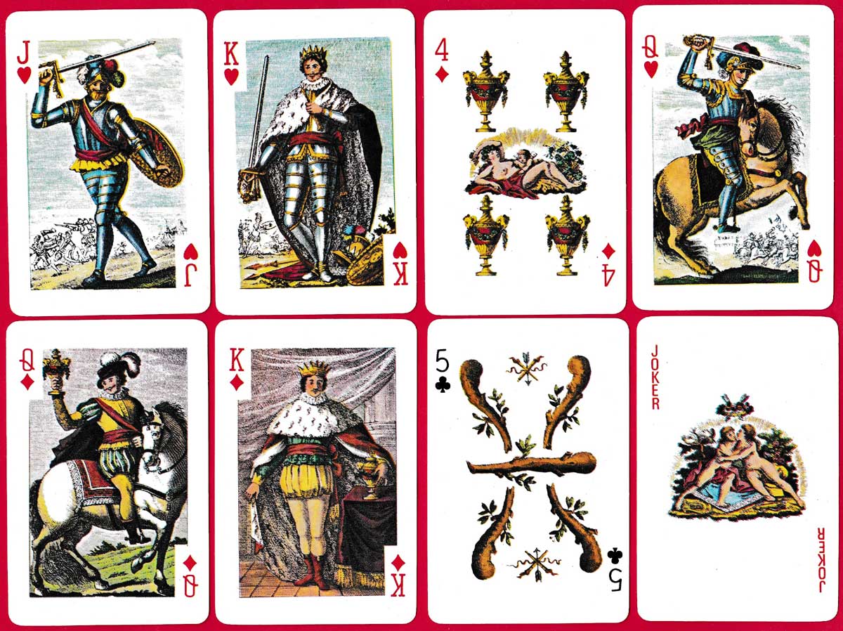 “1810 classical art playing cards” produced by Merrimack Publishing Corp., New York, 1980