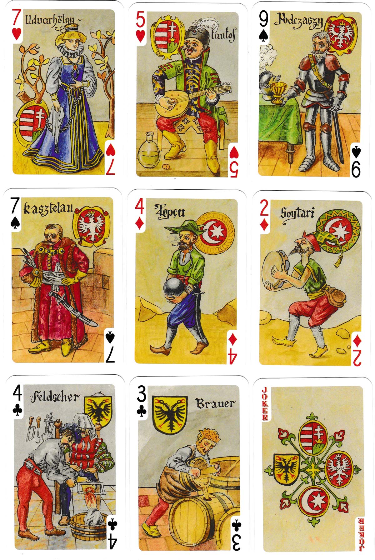 “Charta Bellica” playing cards produced by Piatnik, Budapest in 2009