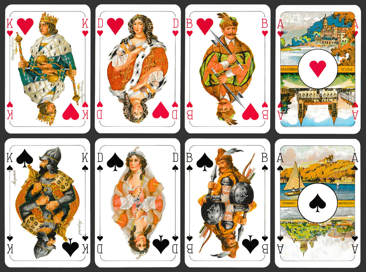 ‘Le Roi bridge’ deck made by Offset és Játékkártya Nyomda, Budapest, Hungary, 1991