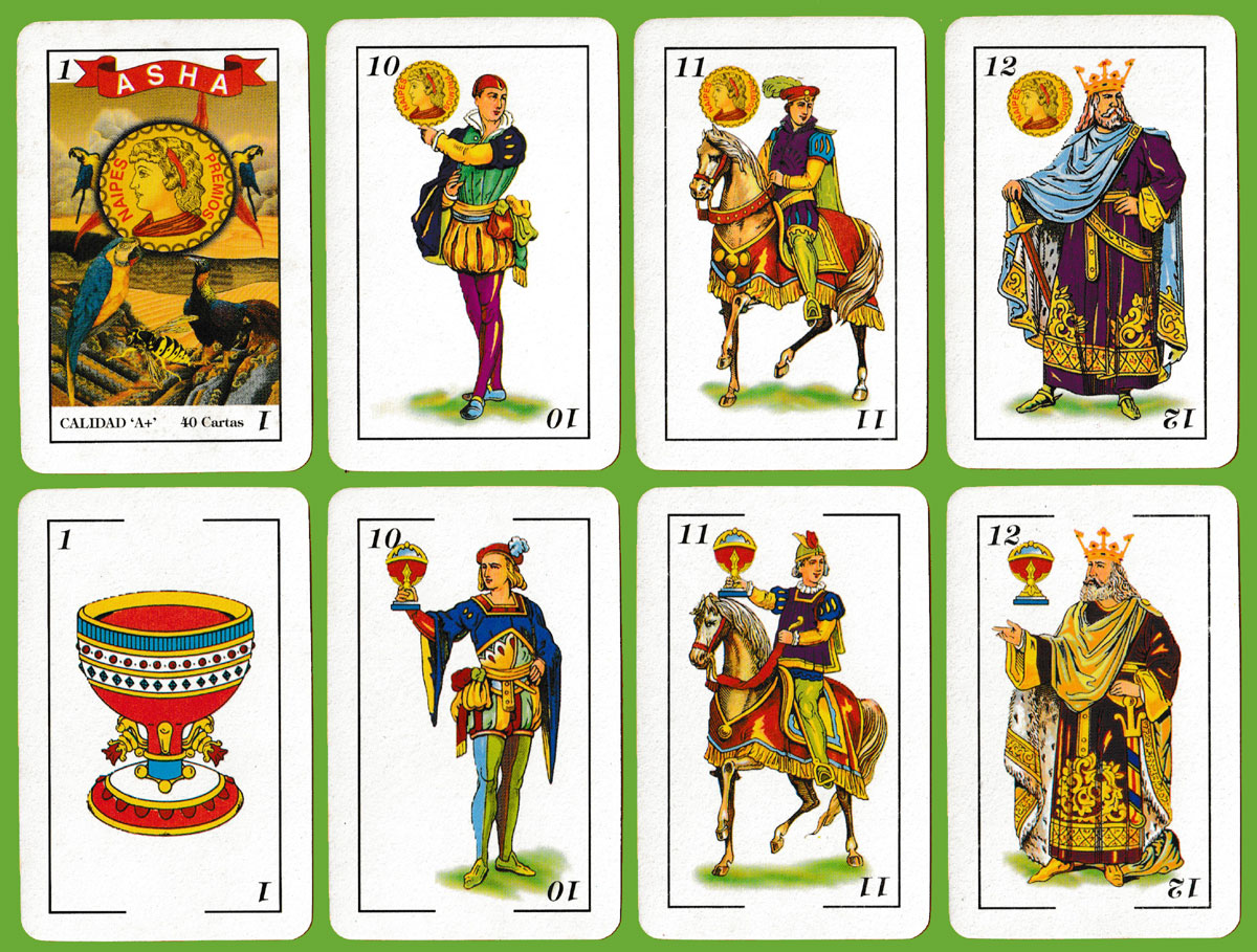 Spanish-suited deck made in India by Asha Industries for export to Mexico, c.2002