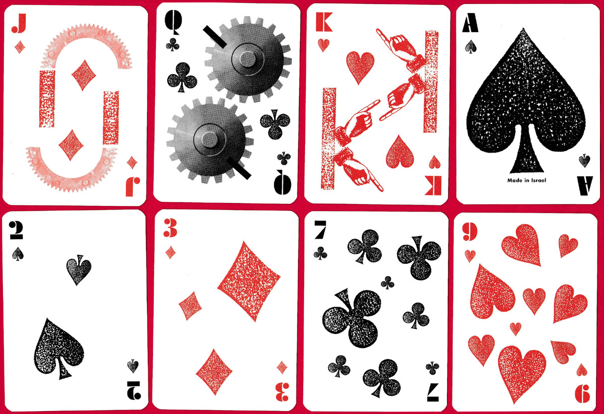 Dada and Surrealist Art playing cards with artwork by Arturo Schwarz, produced by the Israel Museum, 1998