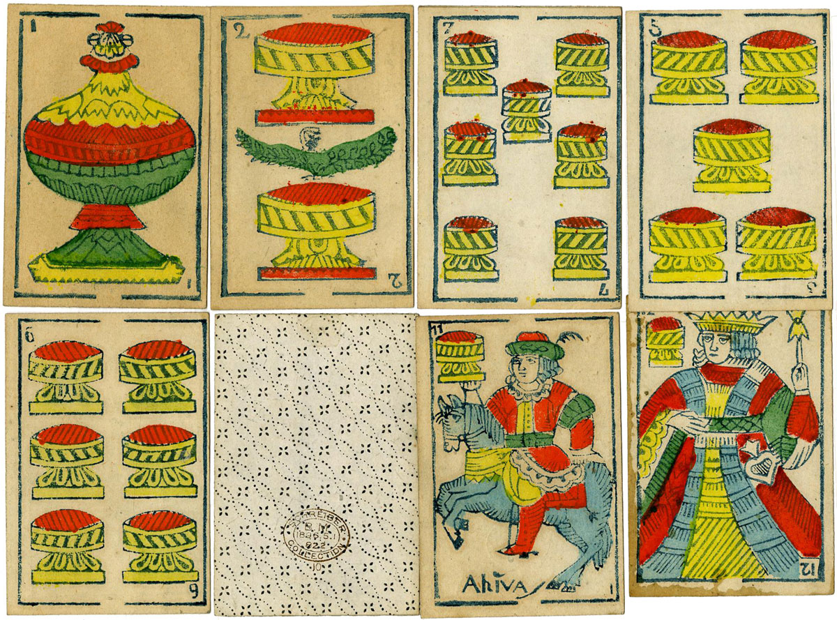 Spanish-suited cards published by P Buscaglia, Mele & Genova, late 19th century. © The Trustees of the British Museum