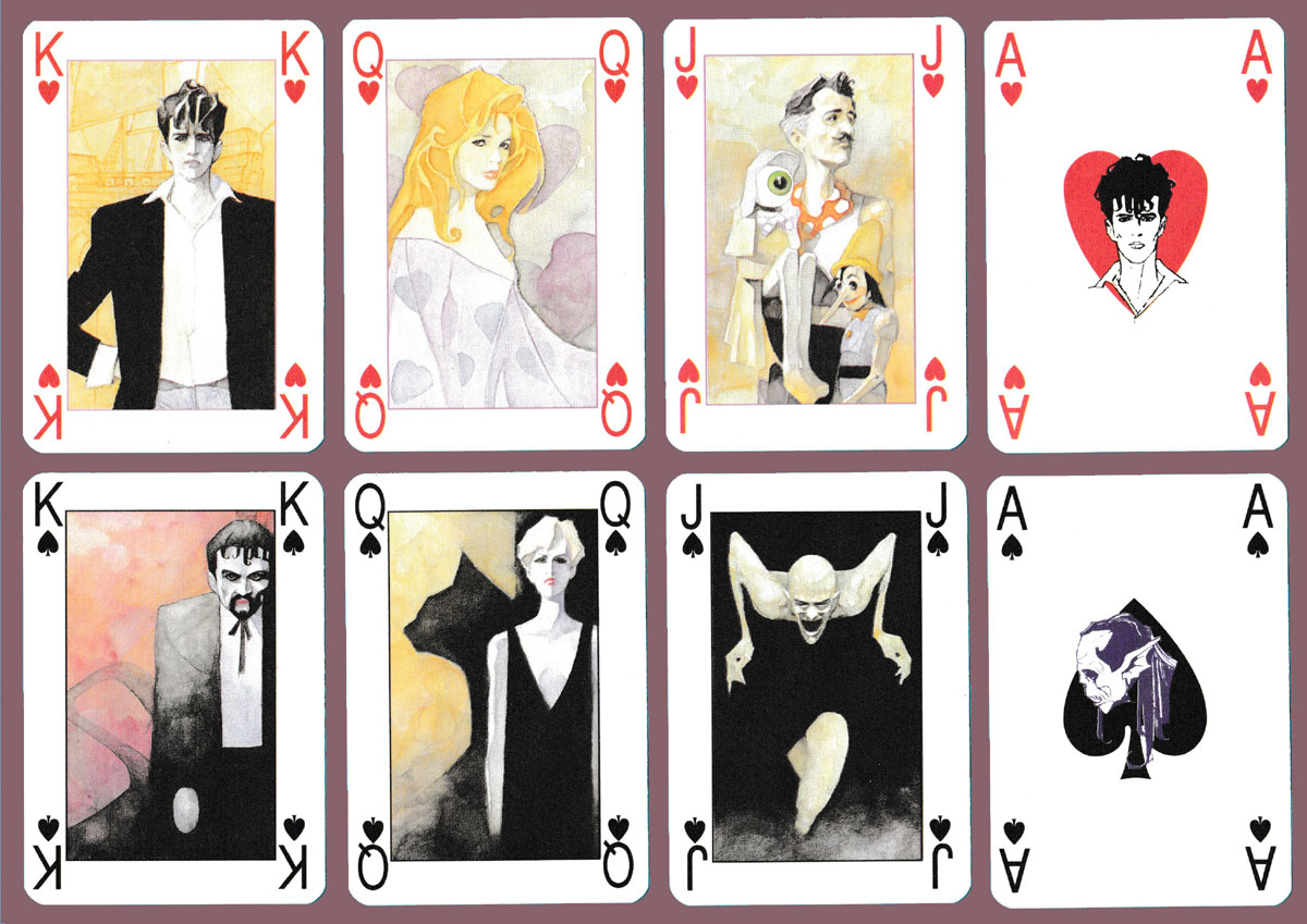 Dylan Dog playing cards published by Lo Scarabeo, Turin, Italy, c1995