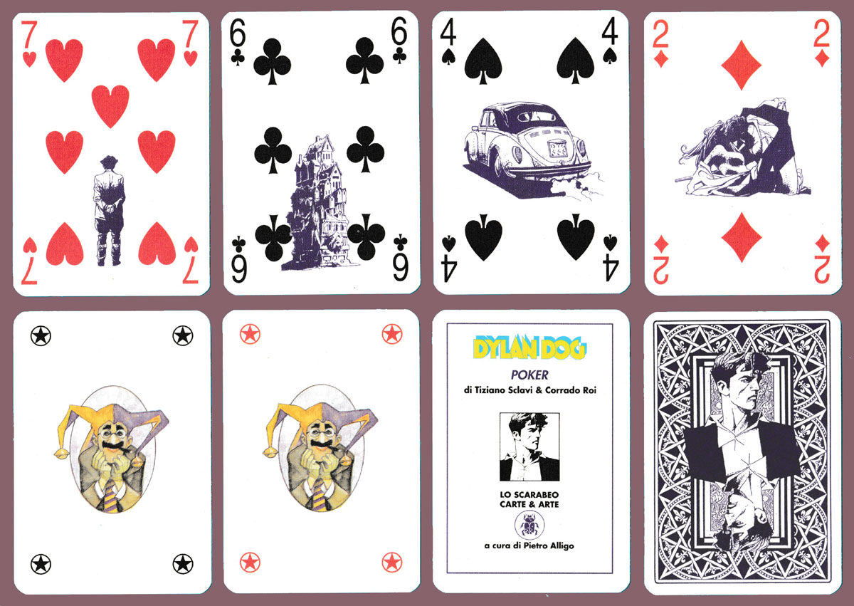 Dylan Dog playing cards published by Lo Scarabeo, Turin, Italy, c1995