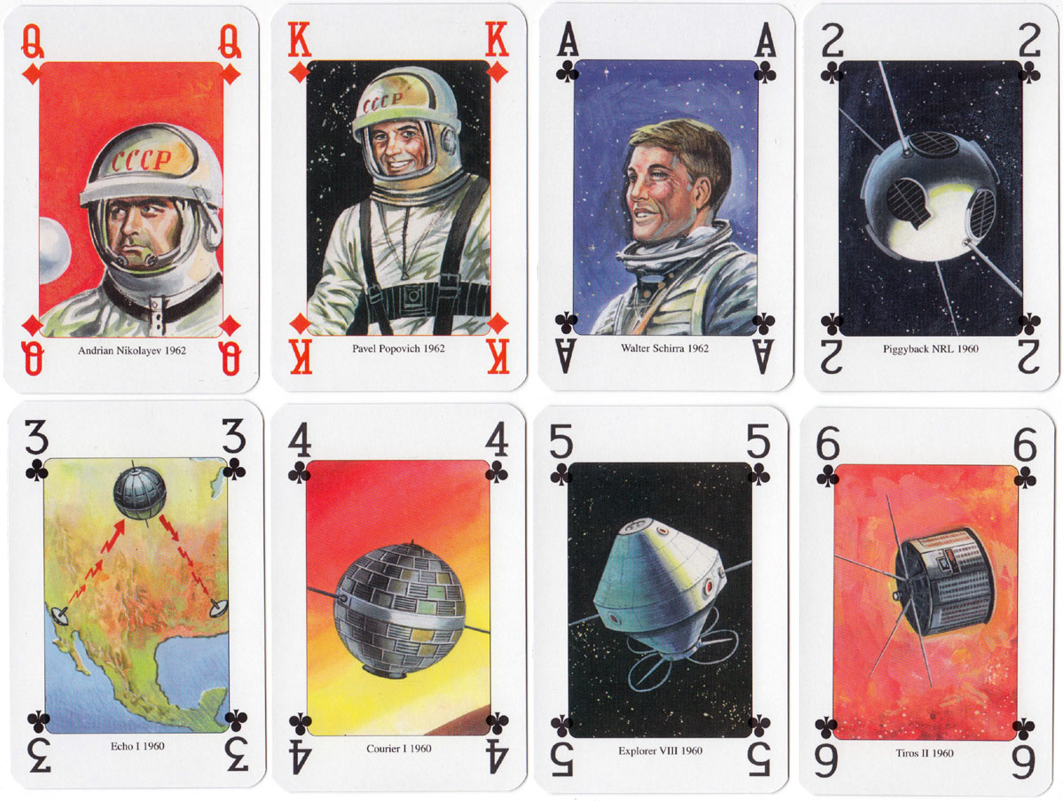 ‘Moon Race’ playing cards published by Lo Scarabeo, Via Varese 15c, 10152 Torino Italy, 2004